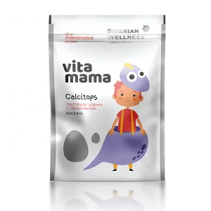 Calcitops, хрустящие шарики с какао-маслом (малина) — Vitamama